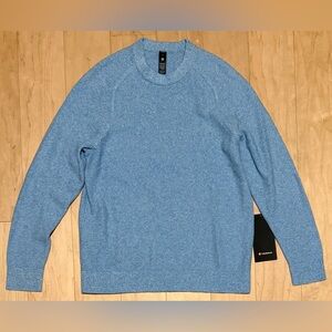 NWT Lululemon Textured Knit Crewneck Sweater Light Blue Men’s Medium